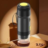 Máquina de café expreso portátil, máquina de café expreso de autocalentamiento rápido con cargador de coche, mini cafetera de 15 bar para acampar, viajar, RV, senderismo, oficina - details 7