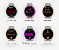Reloj inteligente VE15 para entrenamiento de respiración, dispositivo con función de linterna, detección ECG, fotografía remota, llamadas por Bluetooth, novedad de 2024 - details 3