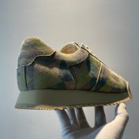 Zapatos hechos a mano de piel de vaca de primera capa con plataforma retro de camuflaje Forrest Gump - details 13
