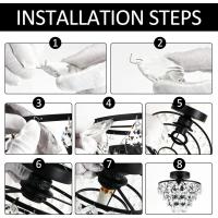 Lámpara De Techo De Cristal Pequeña, Moderna Lámpara De Techo De Cristal Para Pasillo, Accesorios De Iluminación De Techo, Lámpara De Montaje Empotrado Para Dormitorio, Salón (Plata) - details 15