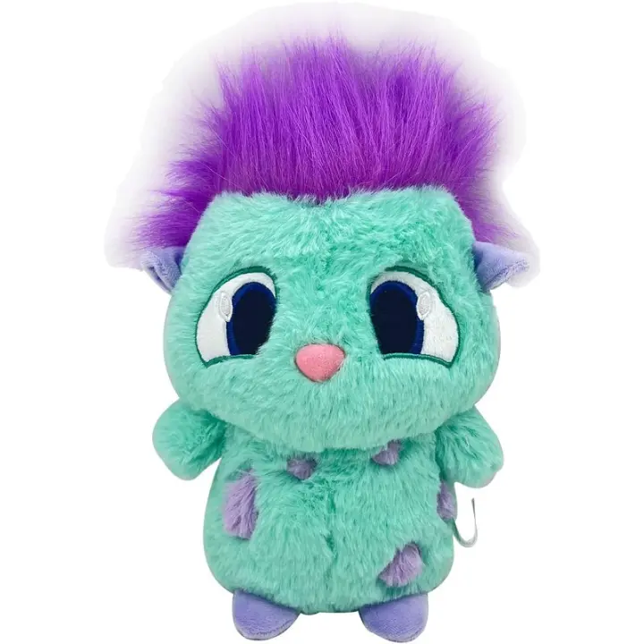 Juguetes de peluche Bibble, lindos muñecos de peluche Bibble, peluches Bibble para niños y niñas (25 cm, verde) - 1
