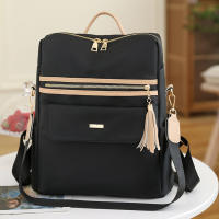 Mochila para mujer Bolso de hombro simple de color sólido - details 4