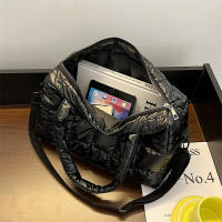 Bolso cruzado de algodón para mujer, bolsa de hombro de gran capacidad, a la moda, estilo Boston - details 19