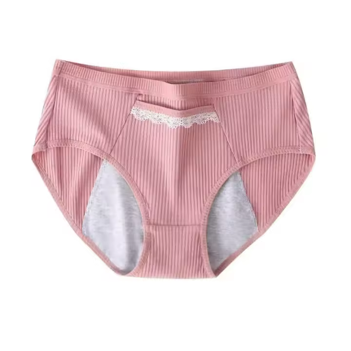 Ropa interior menstrual de algodón a prueba de fugas para hombre y mujer fisiológica sexy transpirable, M-XL - 1