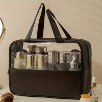 Bolsa De Maquillaje Transparente Y Resistente Al Agua De PU Gran Capacidad Bolsa De Almacenamiento Para Viajes Y Uso Diario - details 4