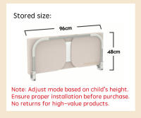 PANGDUBE Barrera de seguridad para cama de bebé, cama multifuncional para bebé en la cama con bolsa de almacenamiento y cuerda de fijación, barandilla para cama de niño - details 11