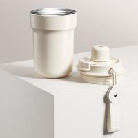 Taza térmica de doble bebida con gradiente, taza aislada al vacío de acero inoxidable de gran capacidad con tapa, Taza de Café Termo - details 8