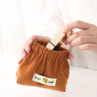 Mini bolsa de metralla, bolsa de almacenamiento de pana suave, monedero de Color sólido, lápiz labial - details 5