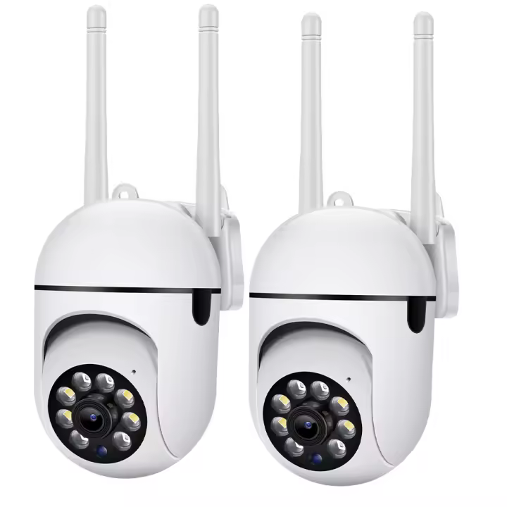 2PACK Cámara de videovigilancia 5G con Wifi, videocámara de 2MP, CCTV, PTZ, IP, seguimiento humano inteligente, visión - 1