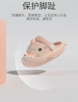 Tiburón de los niños zapatillas luminosas verano niños y niñas suela antideslizante suave de dibujos animados lindos niños zapatos de playa bebé agujero zapatos - details 9