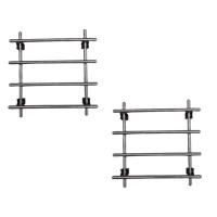 Salvamanteles de acero inoxidable para ollas, almohadillas calientes para mesa, estante de enfriamiento, soporte para ollas y sartenes, 2 uds. - details 0