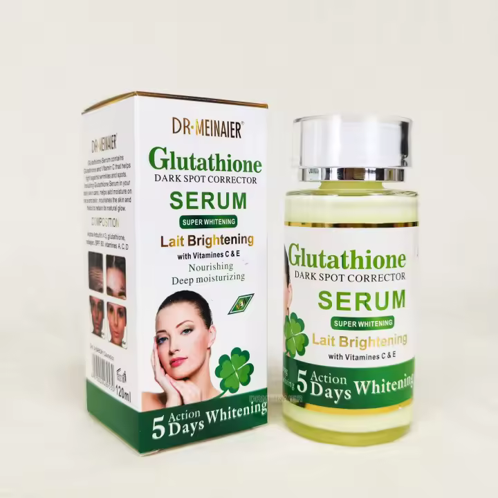Suero facial de glutatión de 120 ml para iluminar el corrector de manchas oscuras, piel sensible, regenerador celular, cuidado de la piel - 1
