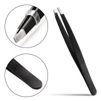 DUcare-Pinzas profesionales para cejas, extensión de pestañas de acero inoxidable, clásicas, inclinadas, 3 pinzas de depilación - details 2