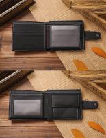 Carteras para hombre, Cartera de cuero con bloqueo RFID para hombre con bolsillo para monedas, 2 compartimentos para billetes, 4 ranuras para tarjetas de crédito - details 3