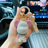 Llavero Creativo de Panda con Diamantes Incrustados Placa de Matrícula Anti-Perdida para Coche Regalo - details 7