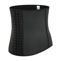 Faja de goma de látex 100% con hueso de acero para mujer, corsés de entrenamiento de cintura, moldeador de cuerpo de reloj de arena, faja de cintura larga para Torso, pérdida de peso - details 2