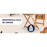 Muebles de Balcón Jardín Sillas Mesa Madera Acacia Set Completo de Muebles Exterior