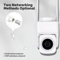 Cámara de seguridad inteligente Tuya WiFi de 3MP compatible con red RJ45 inalámbrica y con cable IP65 seguimiento de movimiento impermeable noche a todo Color - details 11