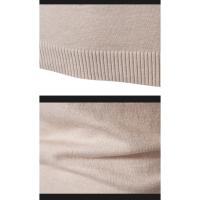 Suéter Casual de Hombre Primavera Moda Básica Sólida Cuello Mock Ajustado Comodidad Tejido de Otoño para Mujeres Material Exterior Viscosa - details 19