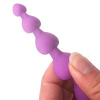 Leten Nuevo 2022 Enchufe Anal de Silicona Suave con Cuentas de Corazón Estimulador de Punto G-Spot - details 5