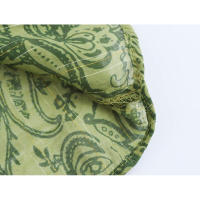 Conjunto de camisa y pantalón con estampado de líneas metálicas para mujer - details 8