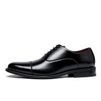 Zapatos de cuero, zapatos de negocios para hombre, zapatos Oxford para hombre, ropa formal de cuero, zapatos de hombre de tres piezas, zapatos de cuero con aumento de altura interior inglés - details 1