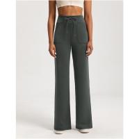 Pantalones de pierna recta sueltos con capa de aire lavados con arena, pantalones de yoga deportivos desnudos de cintura alta modales para mujer - details 17