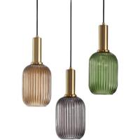 Lámpara colgante de vidrio,Lámpara colgante de vidrio Verde y enchufe dorado Lámpara de techo Candelabro - details 13