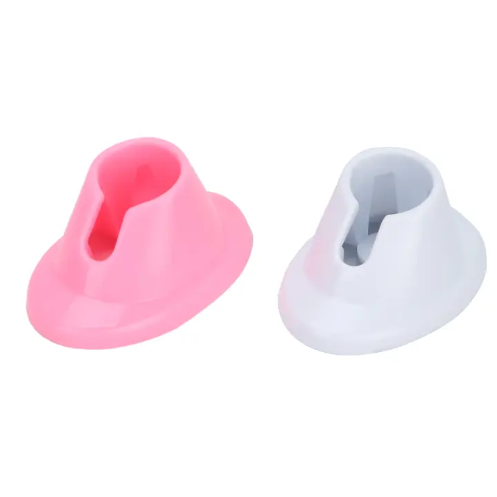 Soporte de botella de esmalte de uñas de Goma suave, 2 piezas, antiderame, para Salón de Arte de uñas - 1