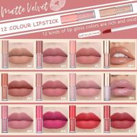 Pintalabios Delineador de Labios, Pintalabios Rojo Rosa, Barra de Labios Mate, Larga duración, Delineador de Labios, juego de Pintalabios - details 7