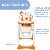 Silla de Niño Ajustable y Compacta con 4 Ruedas Transformable y Rebanable Para Bebés de 0 a 3 Años - details 3