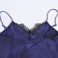 Vestido Elegante de Encaje Primavera para Mujer OUWU Sexy Detalle de Cinturón Fino en U con Cuello en V Vestido Cruzado a la Moda para Damas - details 10