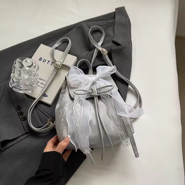 Popular, mochila, lazo, nuevo estilo, casual, niñas, personalidad, bolsa de viaje, mochila, diseño - 1