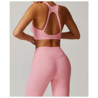 Top de Yoga con Espalda Abierta para Mujeres Sports Bra Deportivo Transpirable con Corte Trasero - details 6