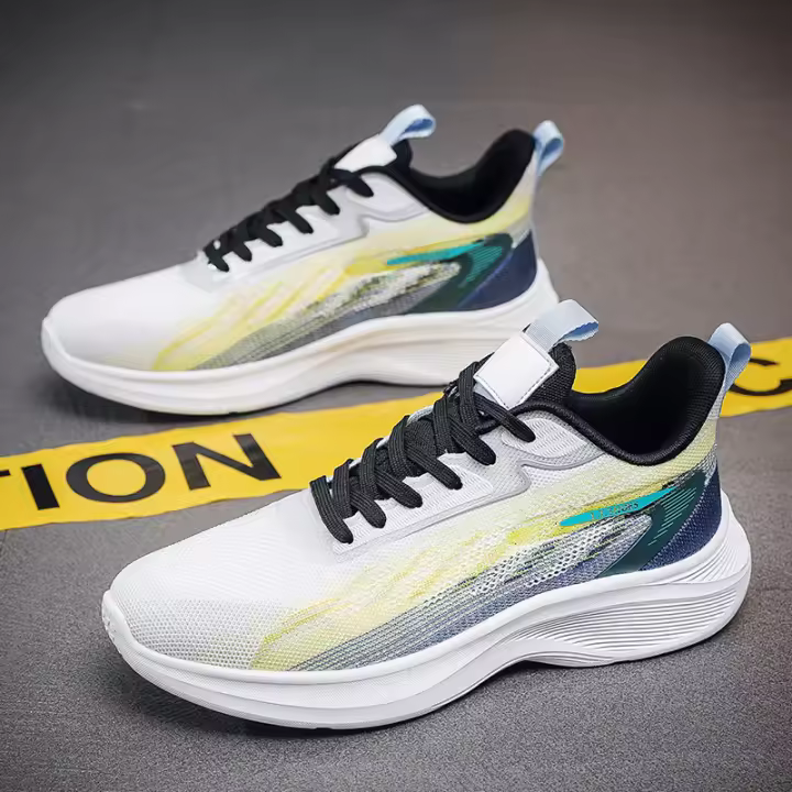50 yardas Zapatillas de correr de alta calidad para hombre y mujer, zapatos deportivos informales de malla cómodos y ligeros con amortiguación - 1