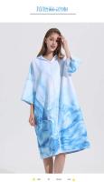 Poncho con Capucha de Secado Rápido Toalla de Natación Absorbente para Adultos Estilo de Cremallera - details 23