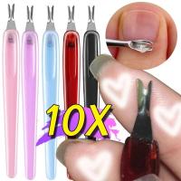 Juego de Tusos V para Uñas Pusher en Forma de V, Cortador de Cutículas, Herramientas de Manicura y Pedicura, 10 Piezas - details 0