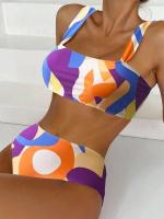 Bikini de cintura alta, Tre 2025 para mujer, conjunto de Bikini Bandeau Sexy para mujer, Tre de natación de playa brasileño para mujer - details 27
