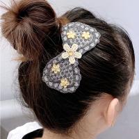 Pasta mágica sin costuras con flores para niños, accesorios de salón de corte con flequillo de mariposa y lazo, herramienta de estilismo - details 7