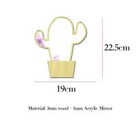 Espejo decorativo de dibujos animados para niños, Marco acrílico de madera con forma de estrella de conejo para cuarto de baño - details 6