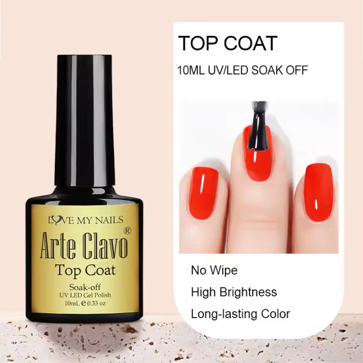 Arte Clavo-esmalte transparente para uñas de Gel, barniz semipermanente para capa superior y Base, para Nail Art - 1