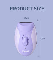 Kemei-depiladora eléctrica recargable para mujer, afeitadora de Bikini, recortadora de cuerpo entero, máquina de depilación de piernas y axilas, eliminador de callos de pies - details 8