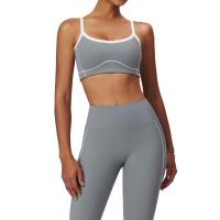 Sujetador deportivo ajustado desnudo, sujetador de Yoga con espalda grande en forma de U, Top de Fitness al aire libre para mujer - details 4
