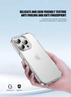 KEYSION-funda transparente mate para iPhone 16 Pro Max, carcasa trasera de silicona suave y transparente, a prueba de golpes, para iPhone 16 15 Pro Max - details 3