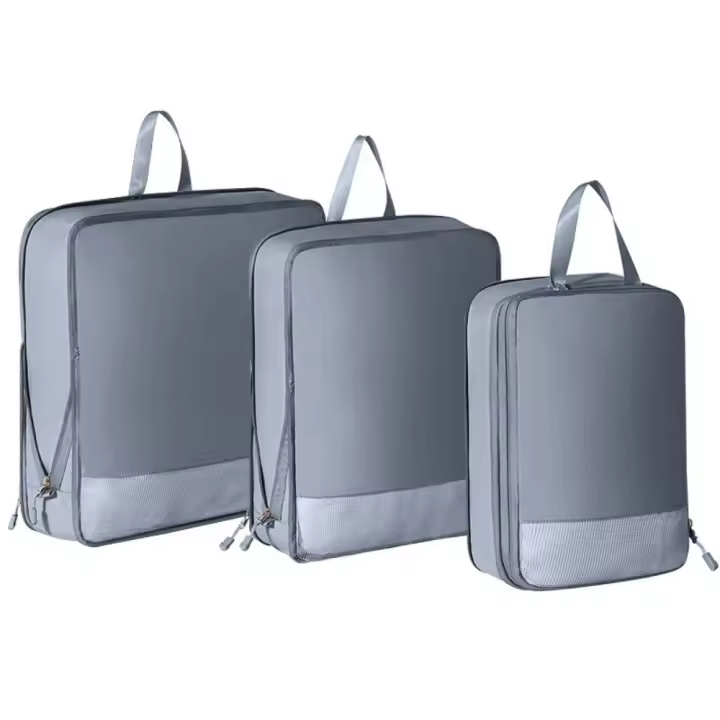 Cubos de embalaje de gran capacidad, bolsas de almacenamiento de equipaje lavables y expandibles, organizador de embalaje de viaje impermeable plegable - 1