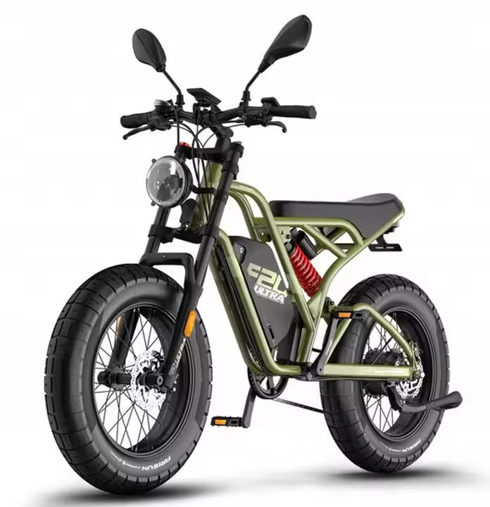 Fafrees F20 ULTRA 1200W 48V25Ah Quemador de aceite para bicicletas eléctricas de montaña verde. - 1