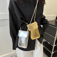 Bolso bandolera de cuero PU sólido para mujer, bolso para teléfono móvil - details 5