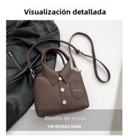 Nueva camisa versátil de moda 2025 con diseño de lichi para mujer, bolso de diseño simple con un solo hombro para mujer - details 2