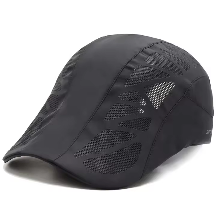 Sombrero de conductor de verano Casual deportivo Vintage, gorras de tenis de moda, boina plana, gorras de malla para hombres, sombrero Gatsby - 1