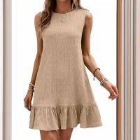 Vestido versátil sin mangas con cuello redondo Moda Primavera-Verano 2025 - details 1